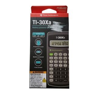 Texas Instruments TI-30Xa Battery Power Scientific Calculator Permitted SAT ACT